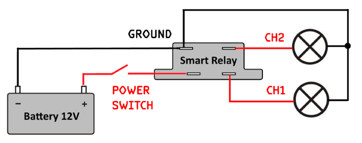 Smart Relay: два провода, две нагрузки