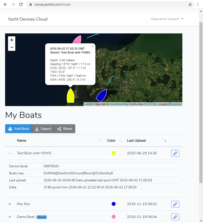 NMEA 2000 Wi-Fi Gateway: запись данных и подключение к Cloud Service