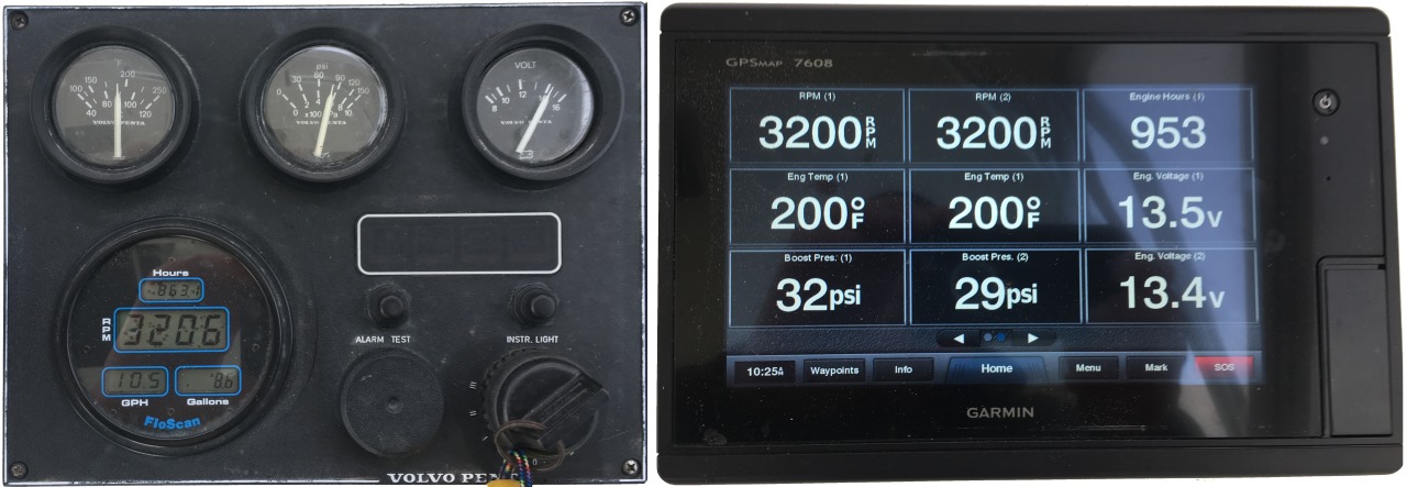 J1708 Engine Gateway 1.02: поправки показаний Volvo Penta KAD